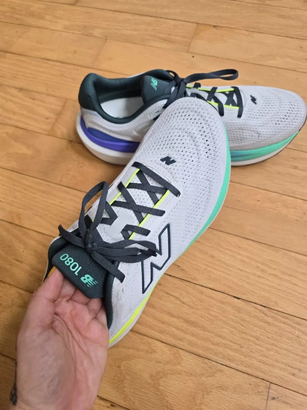 New Balance | Infinition 1080 v15 2E Reflection White Running Sneakers MENS 10.5